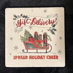 Blue Harbor “Gift Delivery-Spread Holiday Cheer” Ceramic Coaster